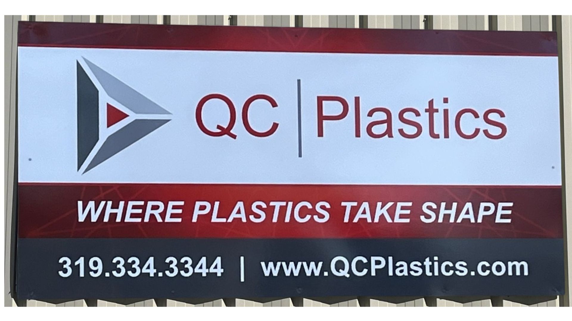 QC Plastics sign